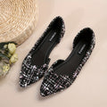 Fashion Women's Slip-On Flat Shoes, Comfortable Lightweight Side Open Casual Elegant Pointed Toe Pumps, Pointed Toe Shoes for Women, Flat Shoes for Women Comfortable, Fancy Ladies Shoes, Wide Toe Box Shoes Women, Fashion Slip