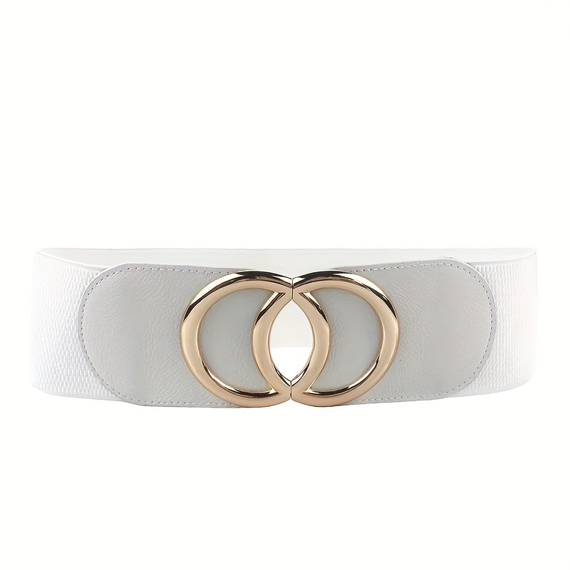 1/3pcs Elegant Double Ring Buckle Belt