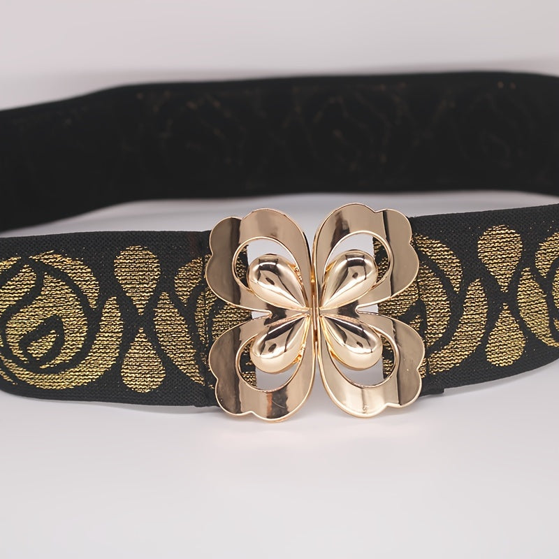 Vintage Butterfly Buckle Wide Belt