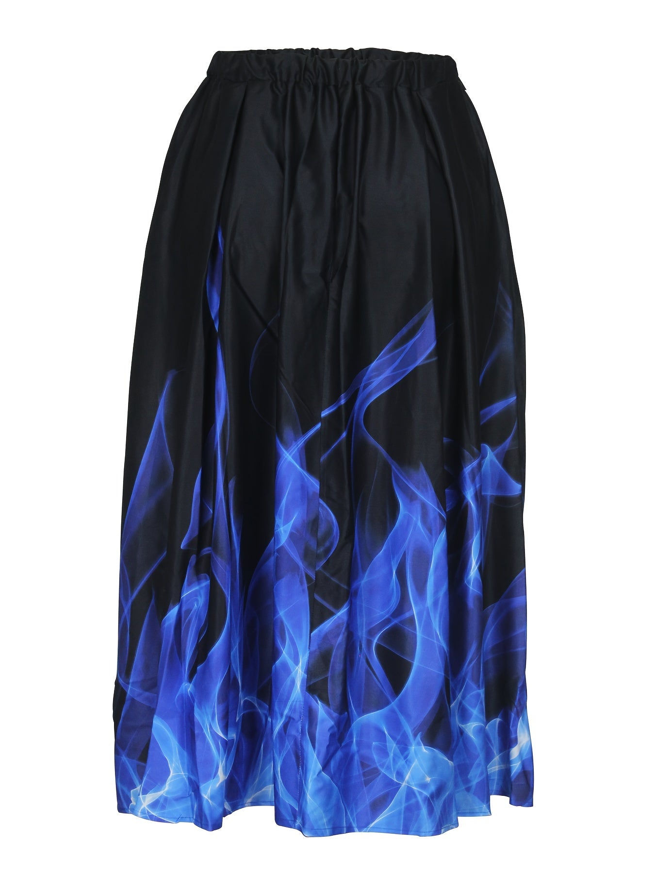 Plus Size Graphic Print Skirt, Casual Skirt For Spring & Summer, Women's Plus Size Clothing