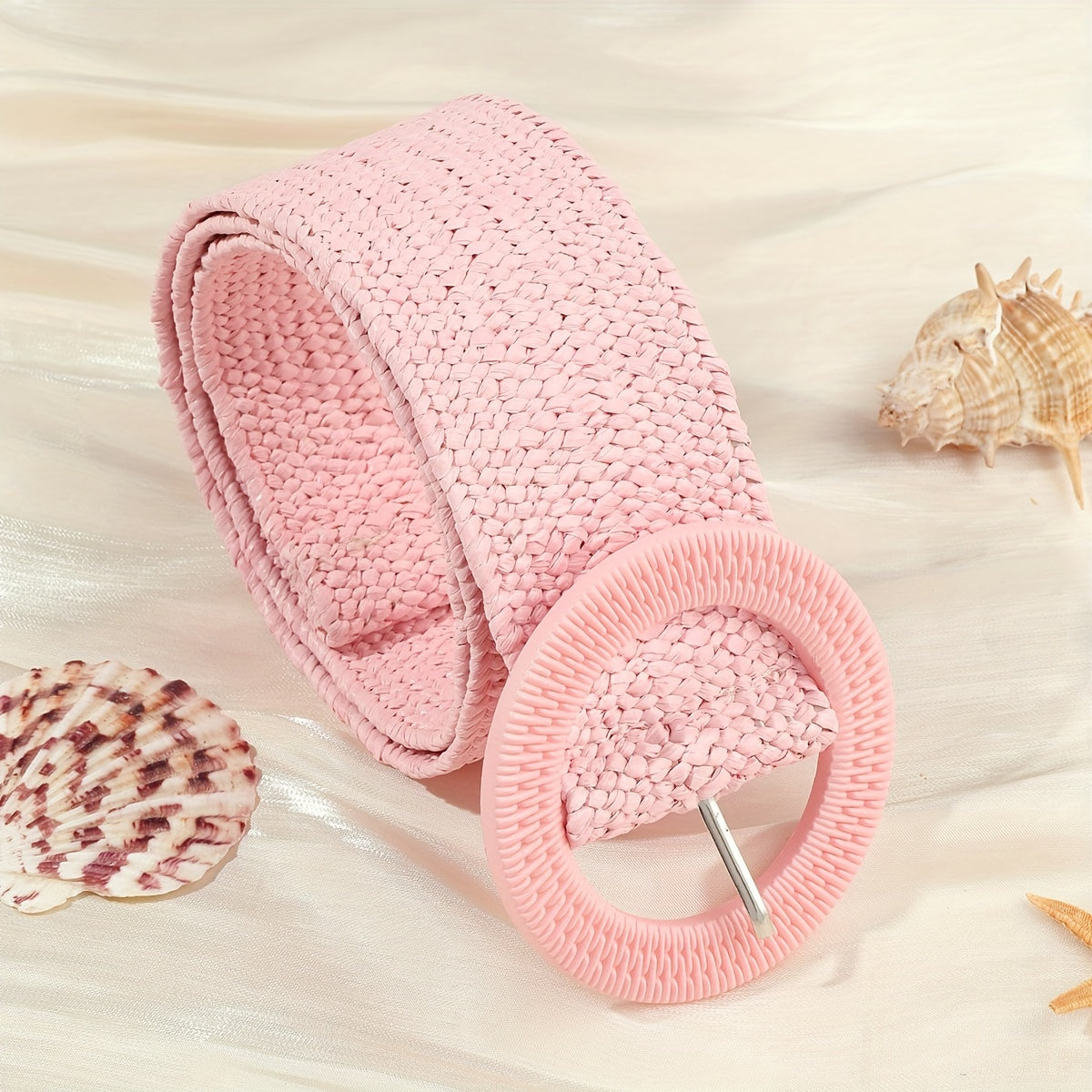 Boho Braided Straw Belt