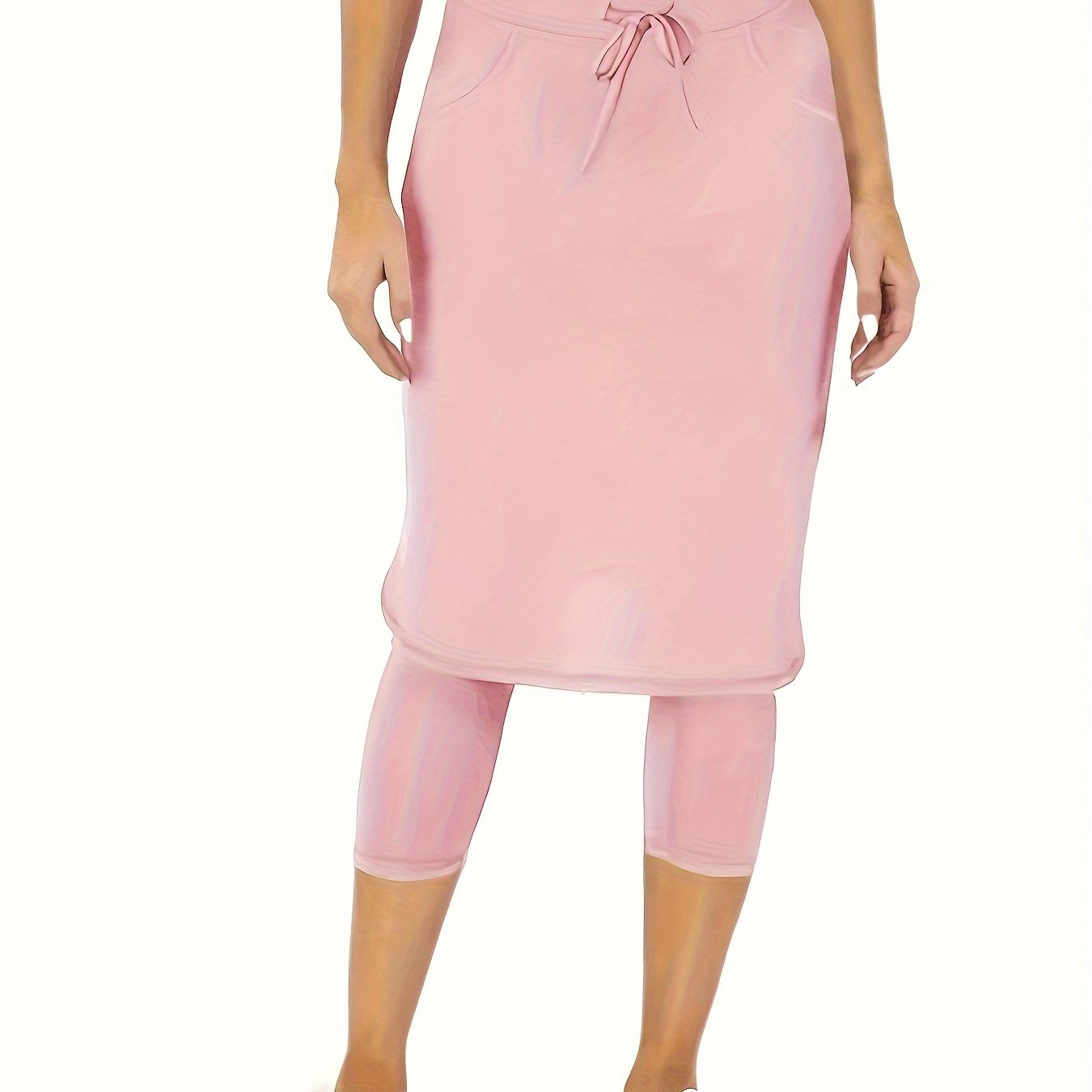 Stylish Athletic Skirt With Built-in Shorts, Casual Sports Tennis Skirt, Fitness Running Skirt With Pocket, Yoga Pants For Women, Outdoor Exercise Gear For Fall & Winter