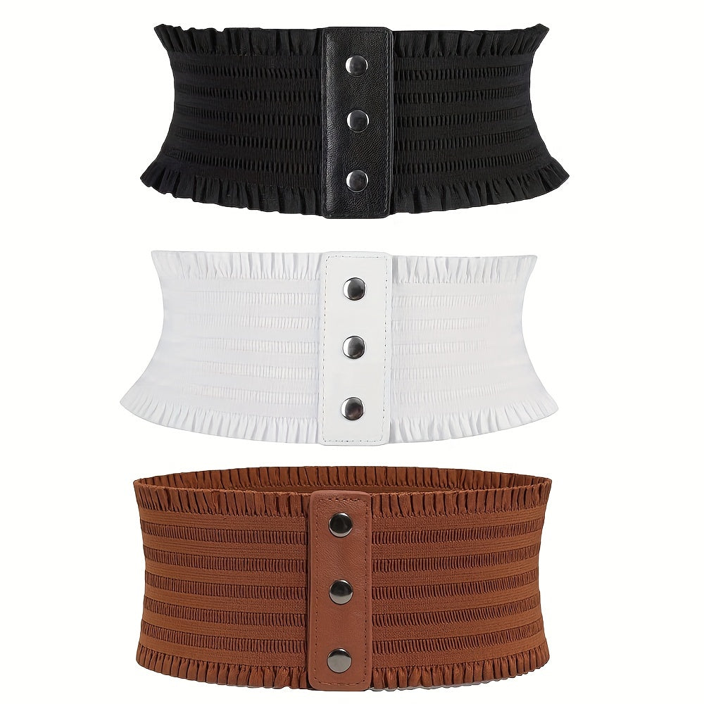 3pcs/set Elegatable, Stretchy, Belt