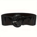 Simple Bright Color PU Wide Belts