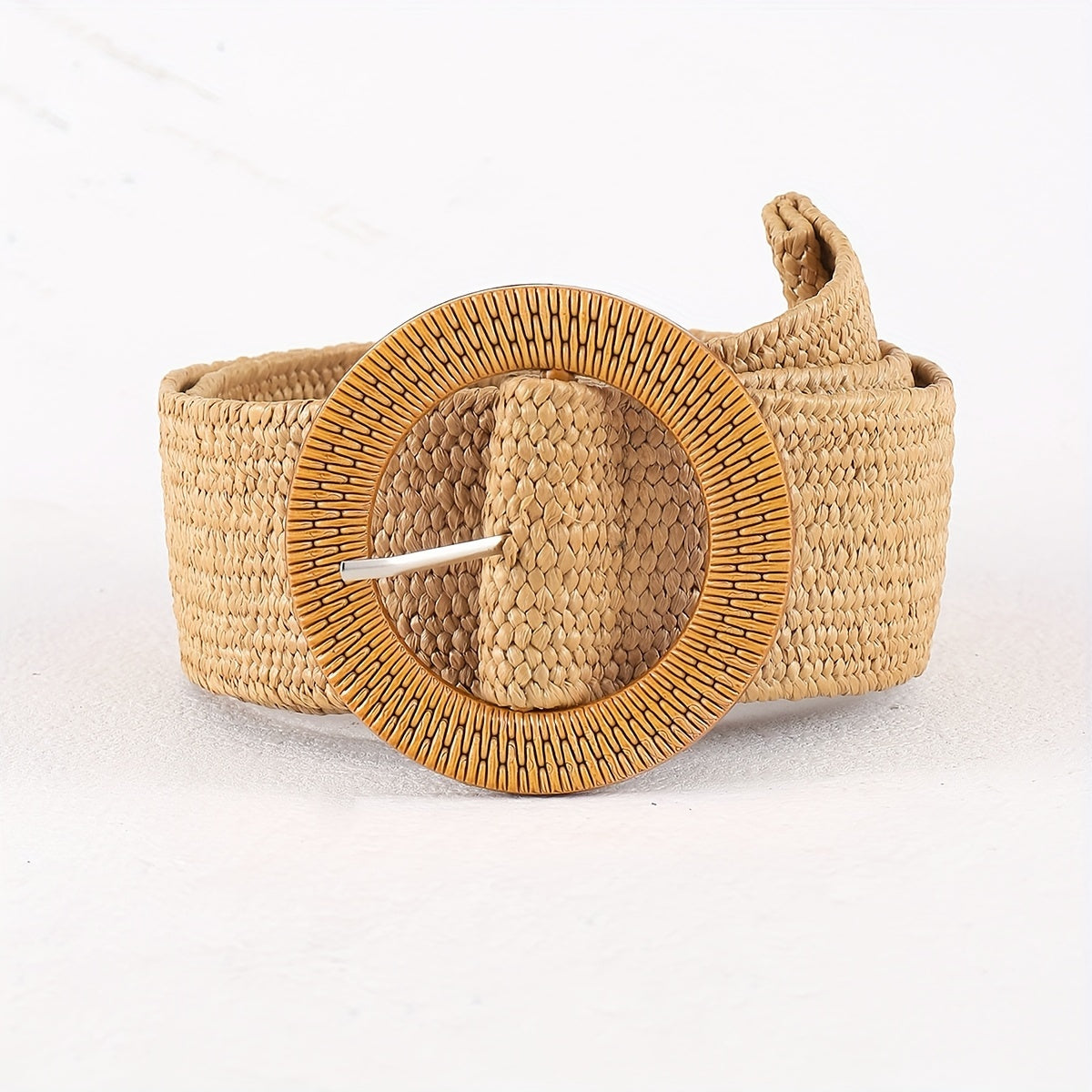 Boho Braided Straw Belt