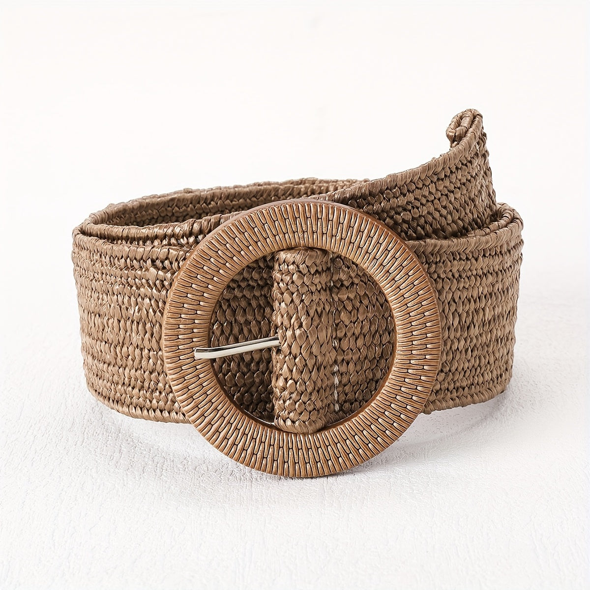 Boho Braided Straw Belt