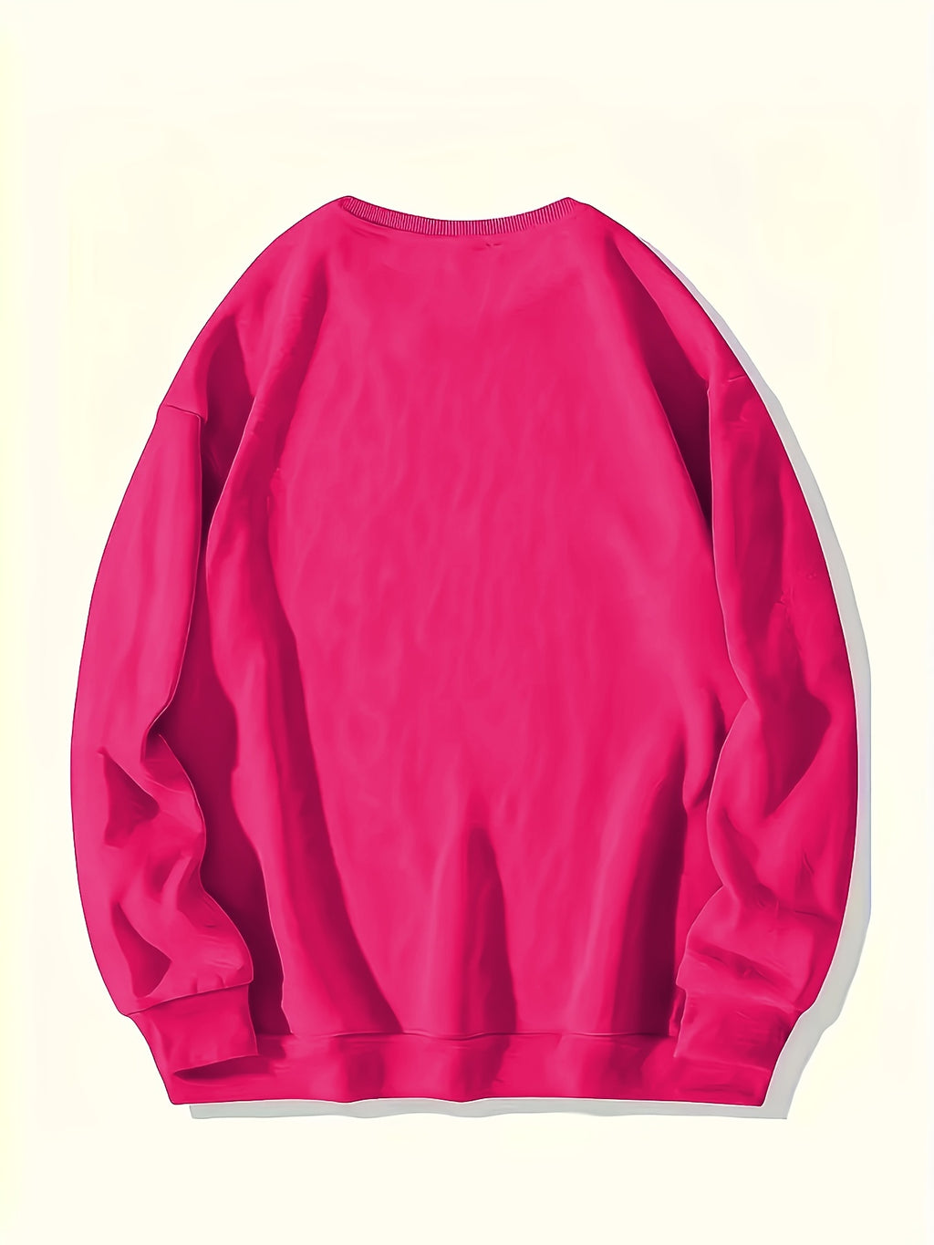 Plus Size Letter Print Sweatshirt, Casual Crew Neck Long Sleeve Pullover Sweatshirt, Women's Plus Size Clothing