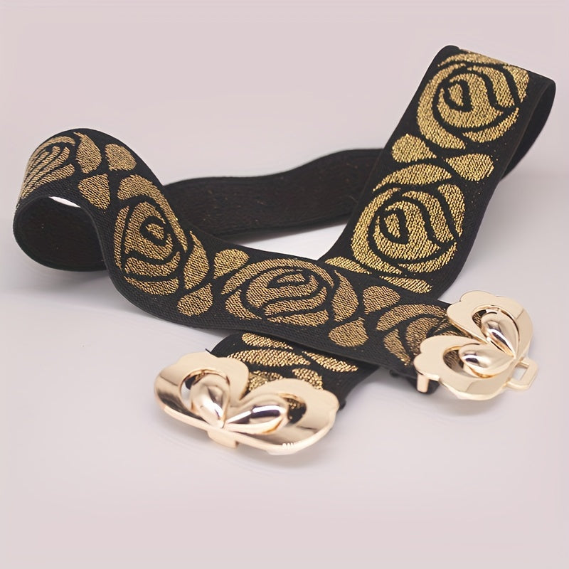 Vintage Butterfly Buckle Wide Belt