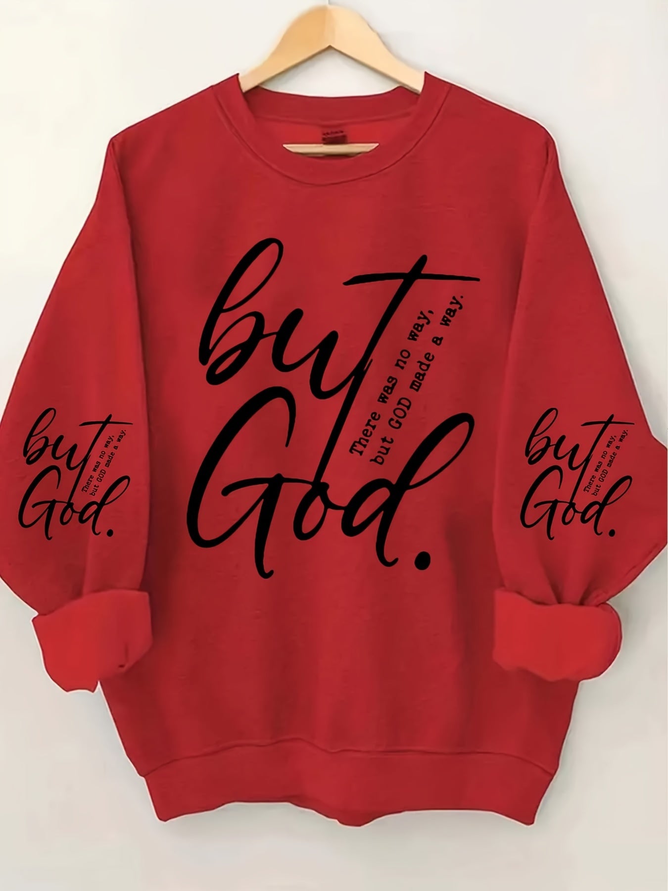 Cozy Plus Size Letter Print Crew Neck Pullover Sweatshirt - Women's Plus Size Clothing for Fall & Winter - Soft, Long Sleeve, Casual, Comfortable, and Stylish