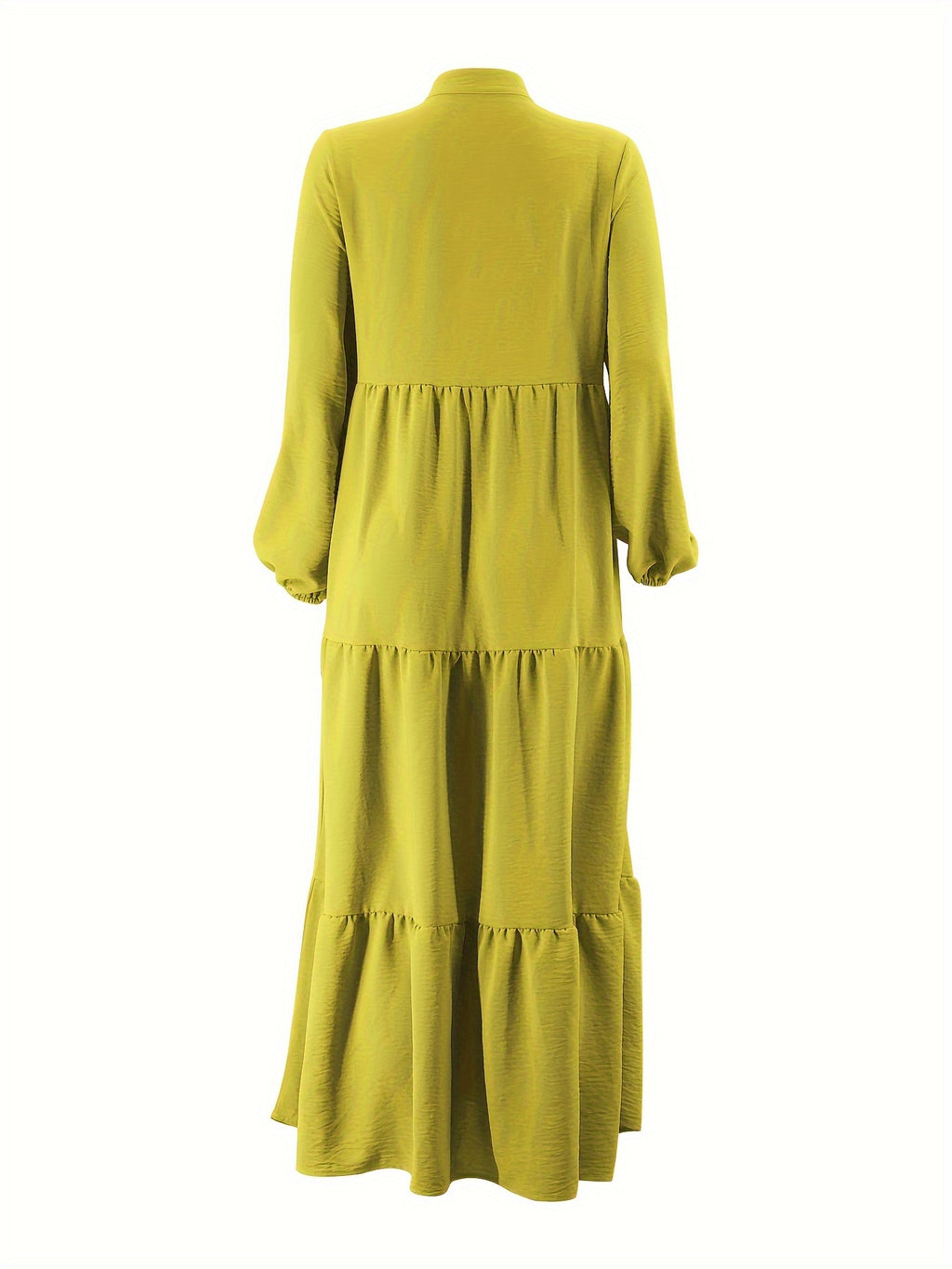 Timeless Appeal, Elegant Solid Color Maxi Dress for Women - Polyester & Spandex Blend, Machine Washable, Belt Detail, Perfect for All Seasons