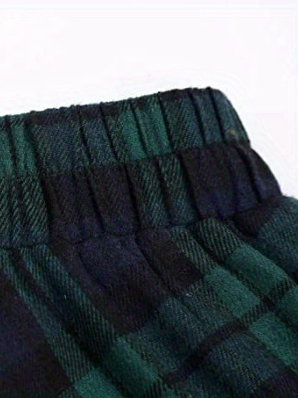 Plus Size Casual Skirt, Women's Plus Plaid Print Elastic High Rise Slight Stretch A-line Maxi Skirt With Pockets
