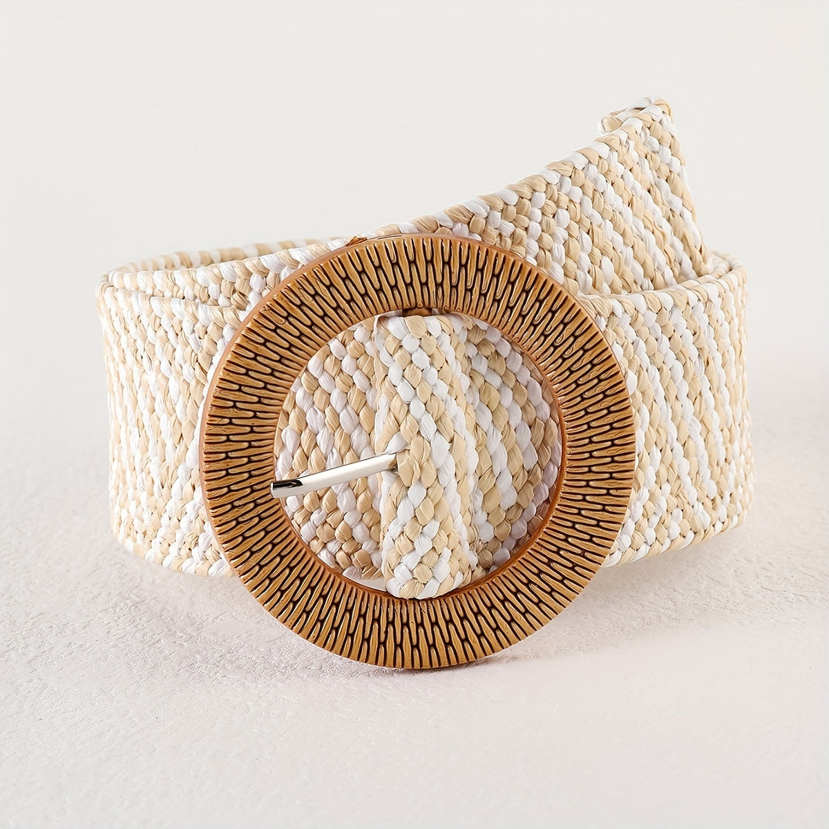 Boho Braided Straw Belt