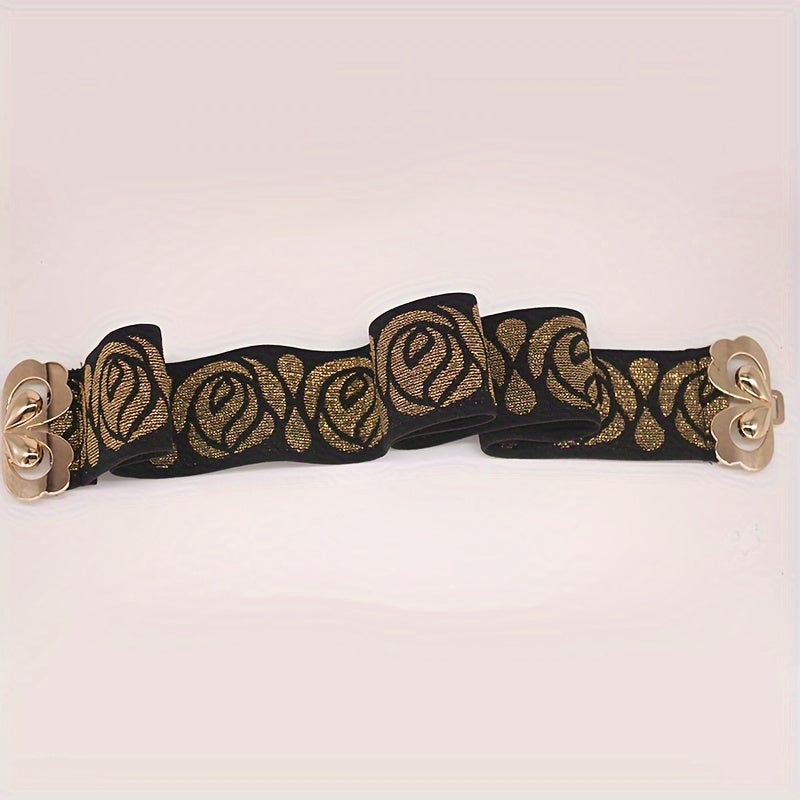 Vintage Butterfly Buckle Wide Belt