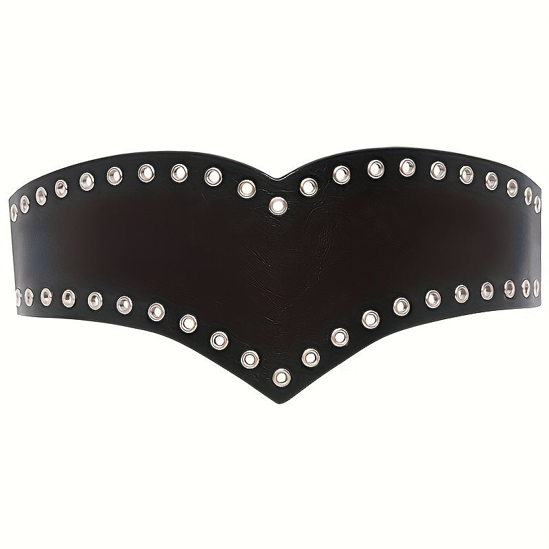 Vintage Rivet Decor Wide Belts