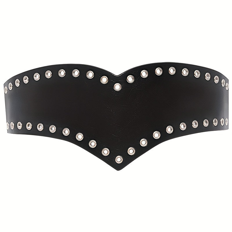 Vintage Rivet Decor Wide Belts