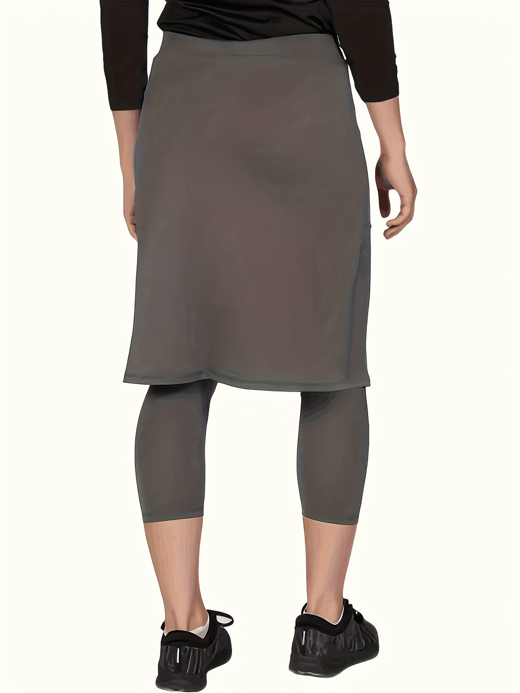Stylish Athletic Skirt With Built-in Shorts, Casual Sports Tennis Skirt, Fitness Running Skirt With Pocket, Yoga Pants For Women, Outdoor Exercise Gear For Fall & Winter