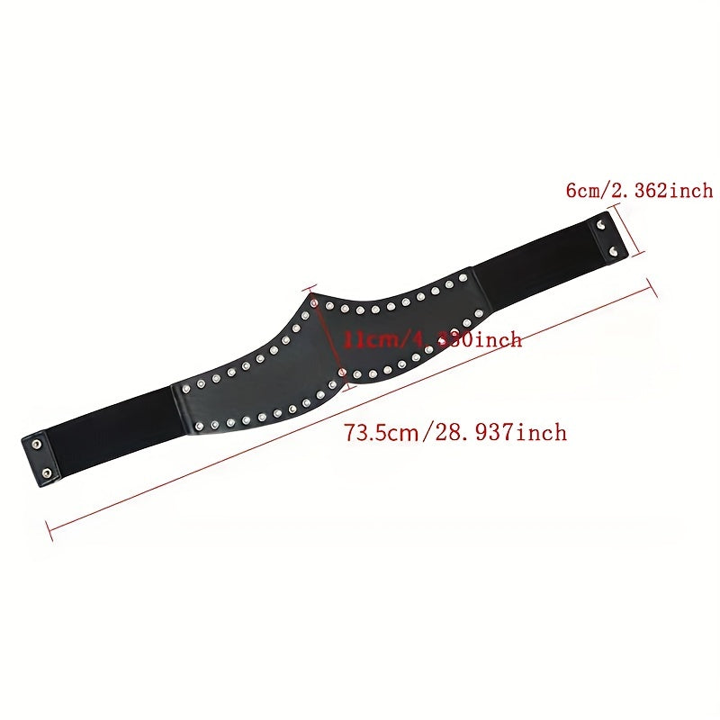 Vintage Rivet Decor Wide Belts