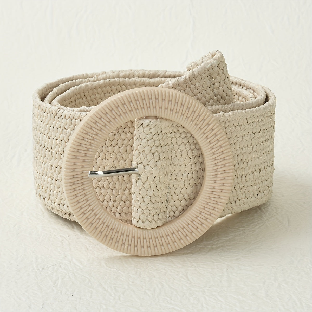 Boho Braided Straw Belt