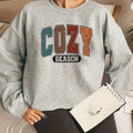 Plus Size Letter Print Sweatshirt, Casual Crew Neck Long Sleeve Pullover Sweatshirt, Women's Plus Size Clothing