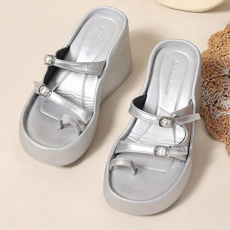 Slope Heel Thick Sole Outdoor Sandals