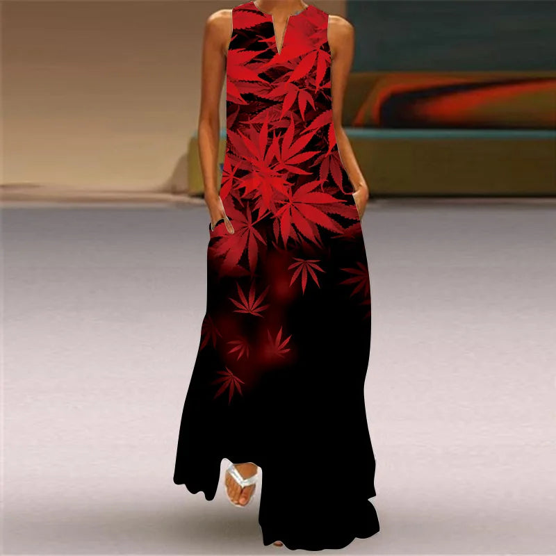 Summer Beach Women Dress 2022 Elegant Robe Party Sleeveless Vestidos Women Casual Sundress Vintage Dresses