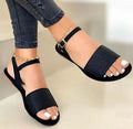 Flat Buckle Casual Slide Sandals