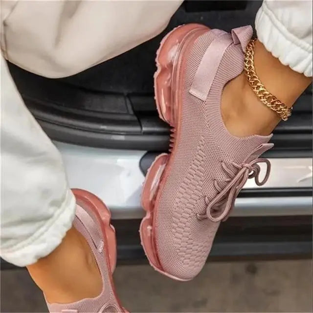 Women Breathable Sneakers 2022 Autumn New Tie Dye Lace up Ladies Casual Shoes Outdoor Sport Walking Female Vulcanized Shoes