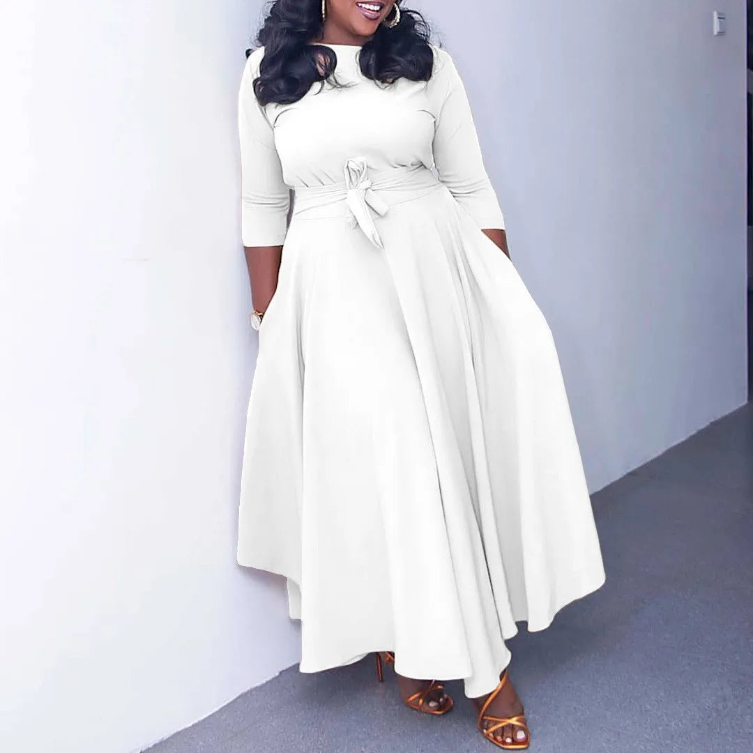 D3171 Latest Design Fashion Autumn African Casual Dresses Women Lady Elegant Winter Dress for Ladies Maxi Dress