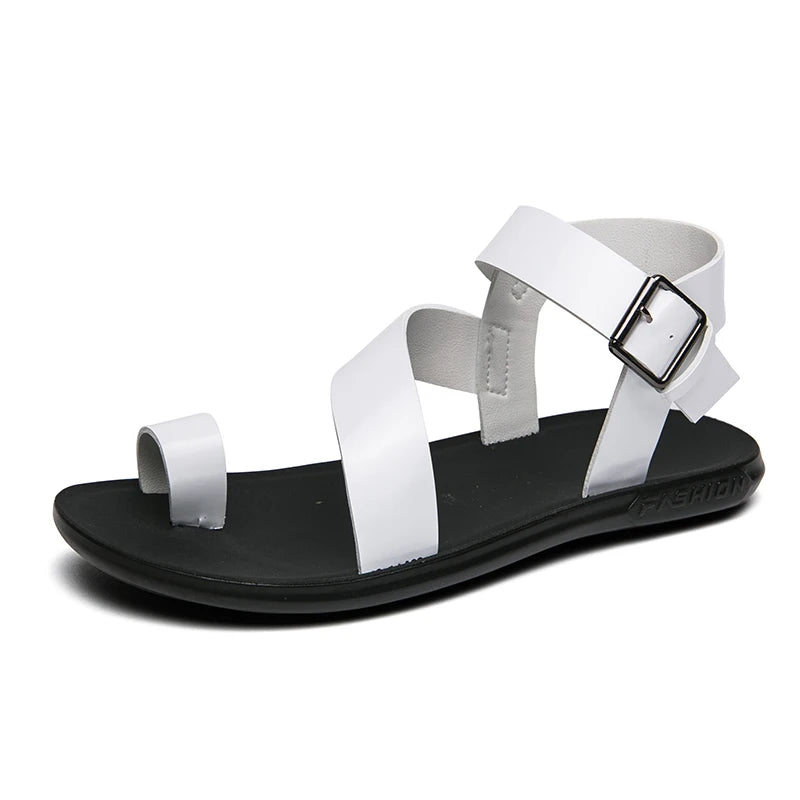 Genuine Leather Flat Summer Sandals