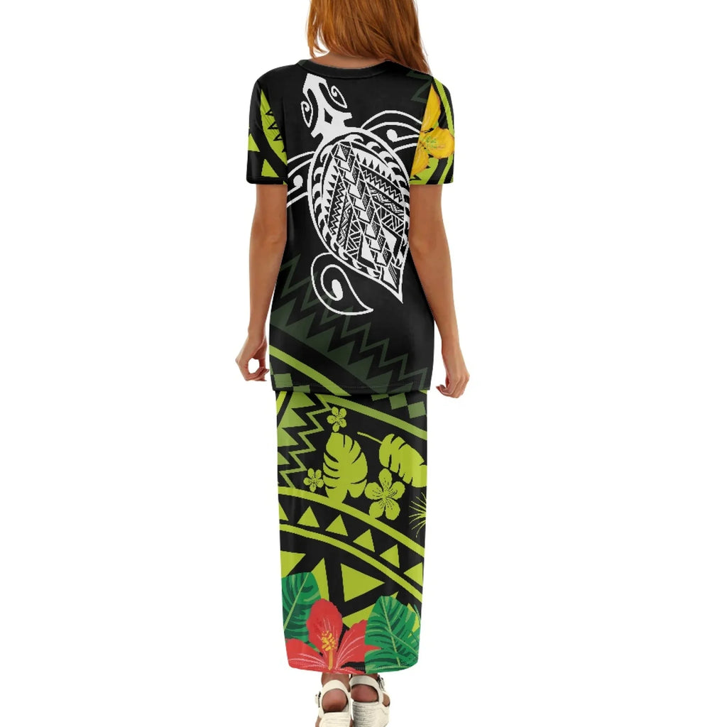 Hawaiian Floral Two Piece Set