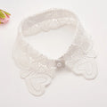 White Detachable Fake Collar Design for Apparel