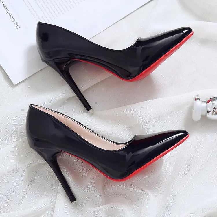 Leather Red Bottom High Heel Sandals