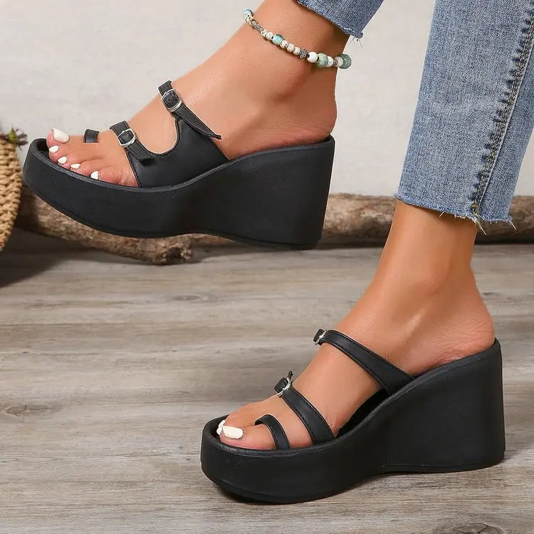 Slope Heel Thick Sole Outdoor Sandals
