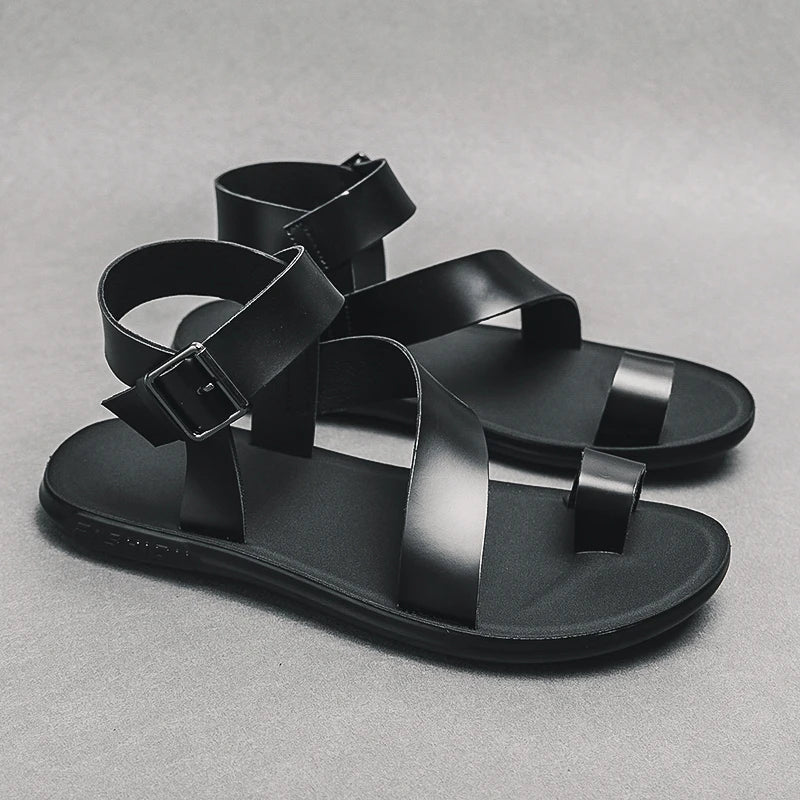 Genuine Leather Flat Summer Sandals