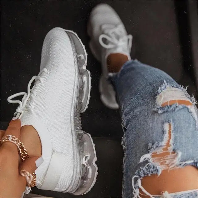 Women Breathable Sneakers 2022 Autumn New Tie Dye Lace up Ladies Casual Shoes Outdoor Sport Walking Female Vulcanized Shoes