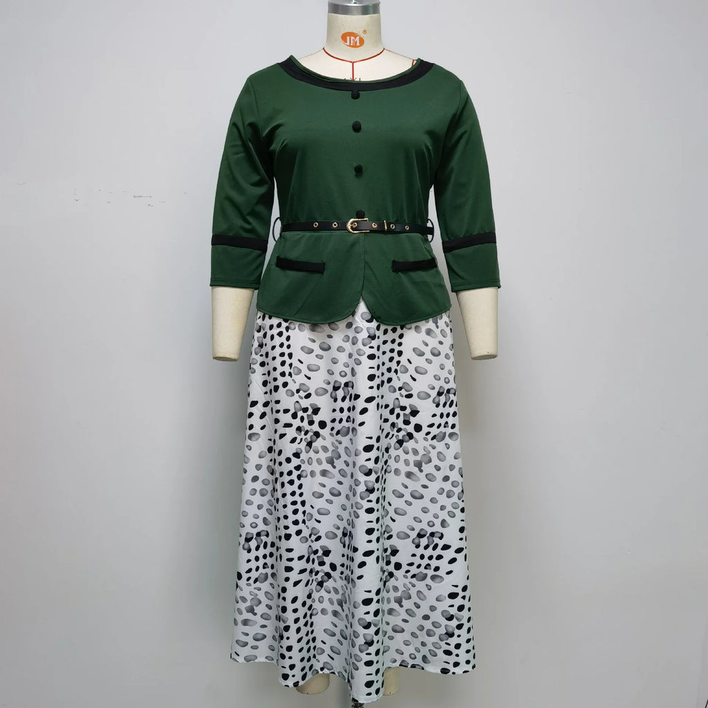 CFA6551 High Quality African Dresses for Women Clothing Printed O Neck 3/4 Sleeve Plus Size Dresses 4XL 5XL 6XL 7XL Maxi Dress