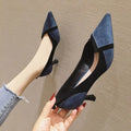 5.5CM/7.5CM New Arrival 2025 Hot Selling Women Office Shoes Pointed Toe Low Heels for Ladies