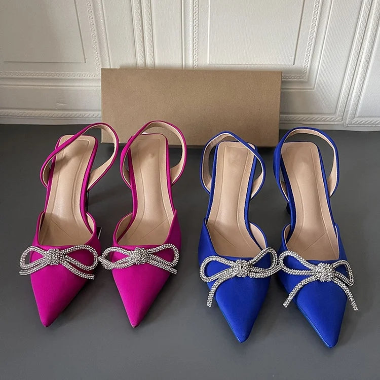 Y New Fashion Big Size Women Ladies Shoes Pointed Toe Ankle Strap PU Party Wedding High Heels Shoes Heeled Sandals