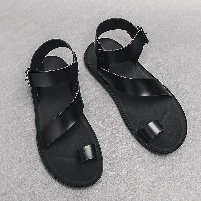 Genuine Leather Flat Summer Sandals