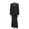 Factory Direct Sale 2024 Fall Elegant Two Pieces Set Ensemble Femme Office Wear Ladies Clothes Suits Blazer Skirt Set for Women