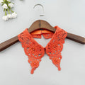 LHY Fashion Detachable Peter Pan Fake Collar for Women Choker Necklace Beaded Pearl Rhinestone Lace Applique Accessory