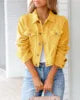 Hot Selling Short Slim Fit Womens Denim Casual Jacket Coat