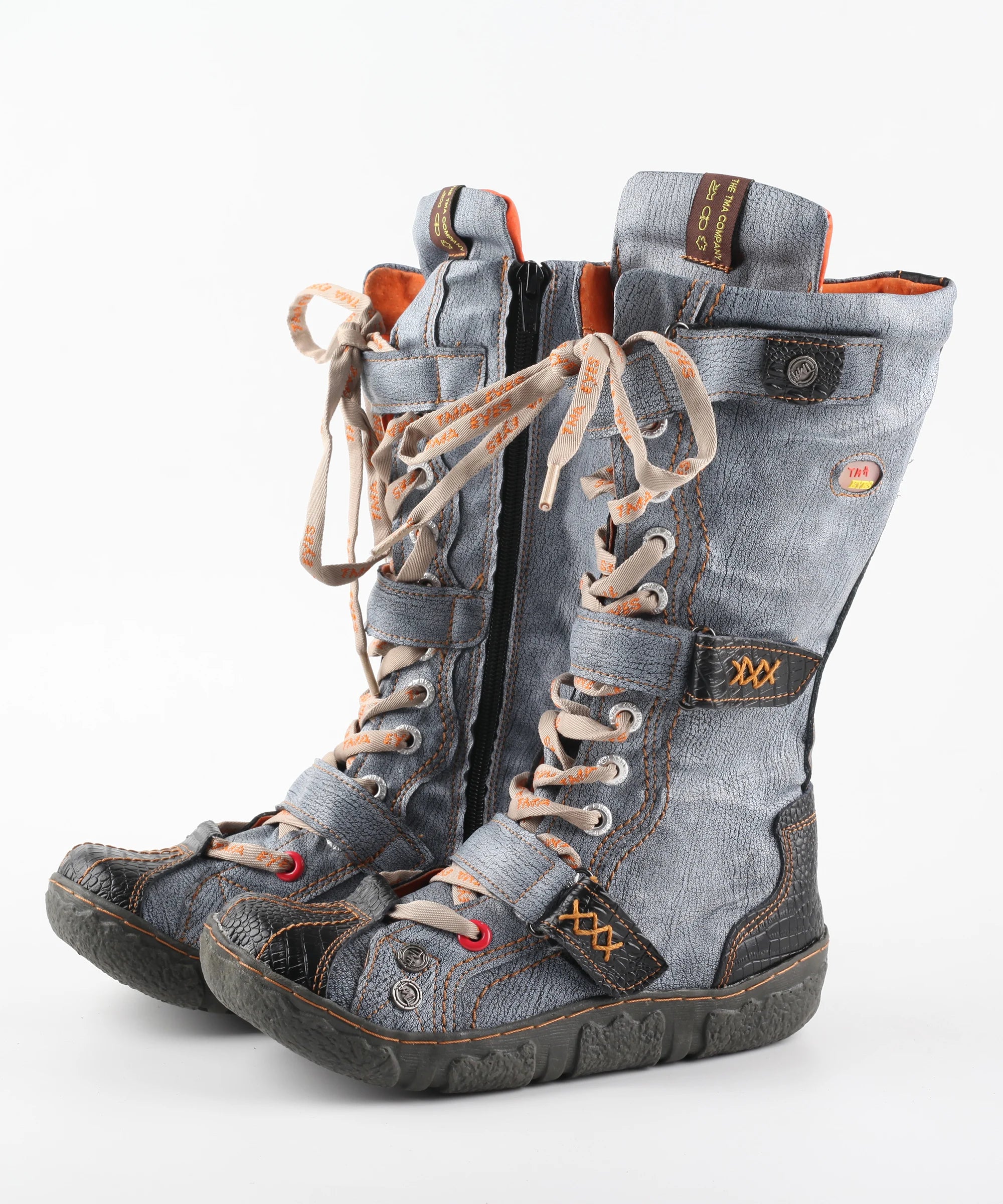 Flat PU-Lined Ankle Boots