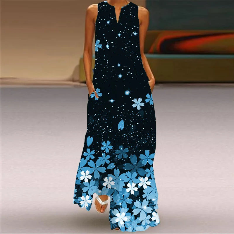 Summer Beach Women Dress 2022 Elegant Robe Party Sleeveless Vestidos Women Casual Sundress Vintage Dresses