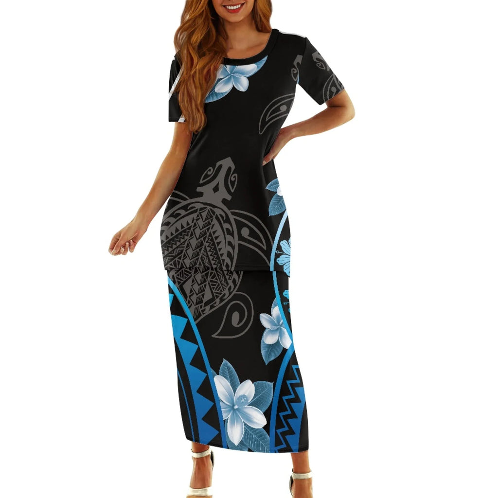 Hawaiian Floral Two Piece Set