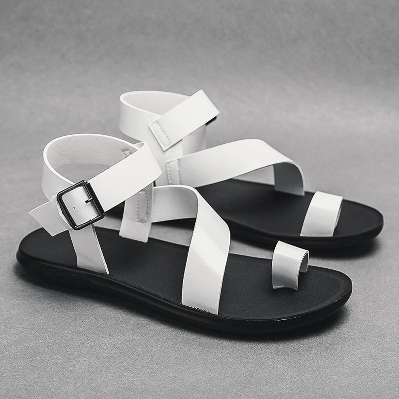 Genuine Leather Flat Summer Sandals