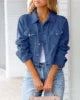 Hot Selling Short Slim Fit Womens Denim Casual Jacket Coat