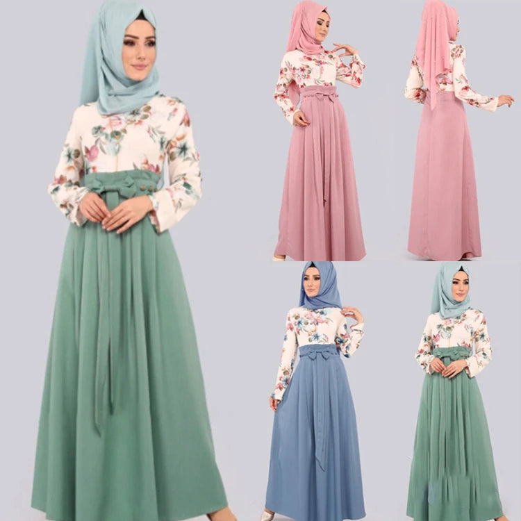 Wholesale Ramadan Eid Abaya Turkey Arabic Islamic Long Dress Kaftan Robe Muslim Dubai Morocco Maxi Dress Islamic Muslim Clothing