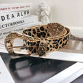 Sub Culture High Grade Retro PU Belt Vintage Style Leopard Print Belt Factory Direct Sales Belt for Women