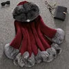 Factory Wholesale 2022 Fashion Casual Long Sleeve Faux Fur Warm Women Coats Winter Autumn Turndown Collar Plus Size Women Coat